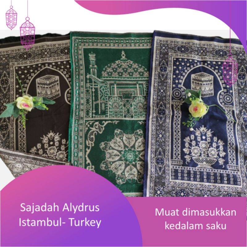 sajadah kecil/sajadah travel/sajadah murah/sajadah anak/alydrus/sovenir haji umroh/nikahan/aqiqah/sa