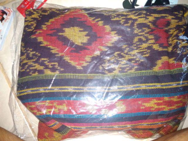 Kain Tenun Ikat Etnik Blanket Selimut Motive Lombok