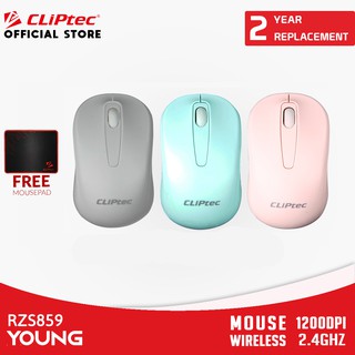 Mouse Wireless Optik 2.4Ghz Young1200DPI CLIPtec RZS859