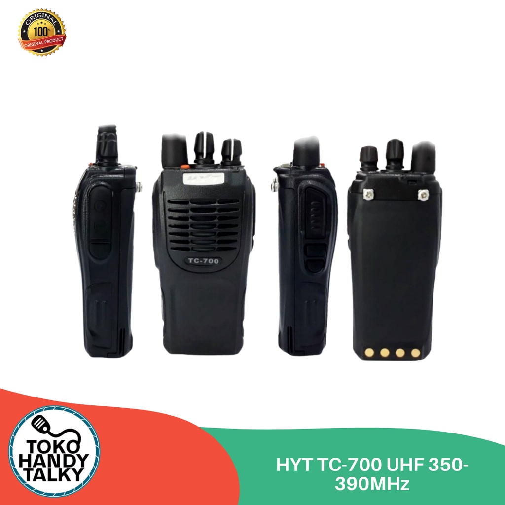 HANDY TALKY HYT TC-700 UHF 350-390MHZ NEW ORIGINAL GARANSI RESMI POSTEL