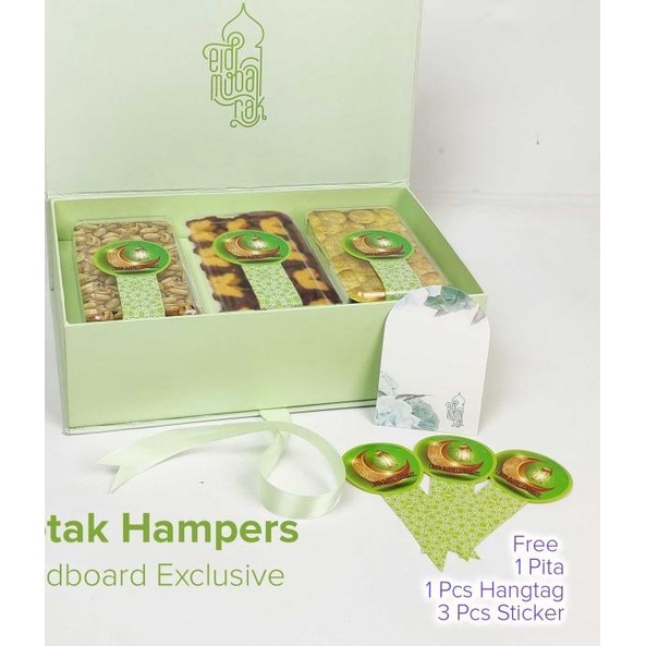 Hampers hardbox idul fitri lebaran - gift box - Baby Green