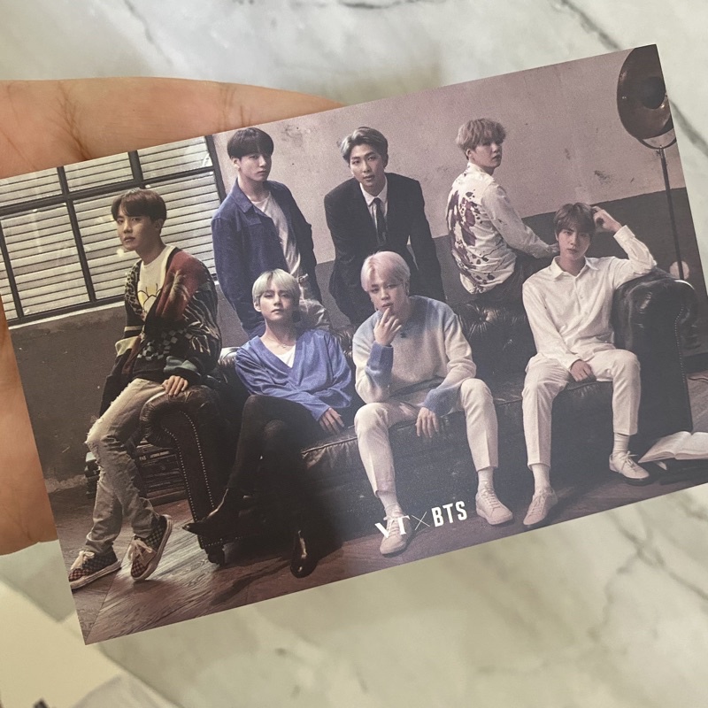 BTS X VT subtils perfume photocard pc postcard official OT7 group rm jin suga jhope jimin v jungkook