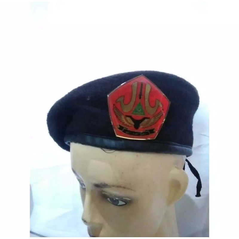 Baret Banser Lengkap dengan Emblem Banser