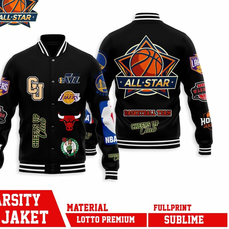 RECOMENDED JAKET BOMBER VARSITY BASKETBALL SERIES MLB & NBA  BASEBALL