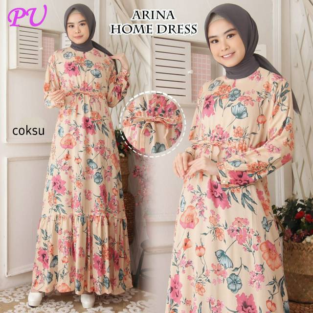 Gamis Homedress Arina gamis rumahan adem nyaman cantiq