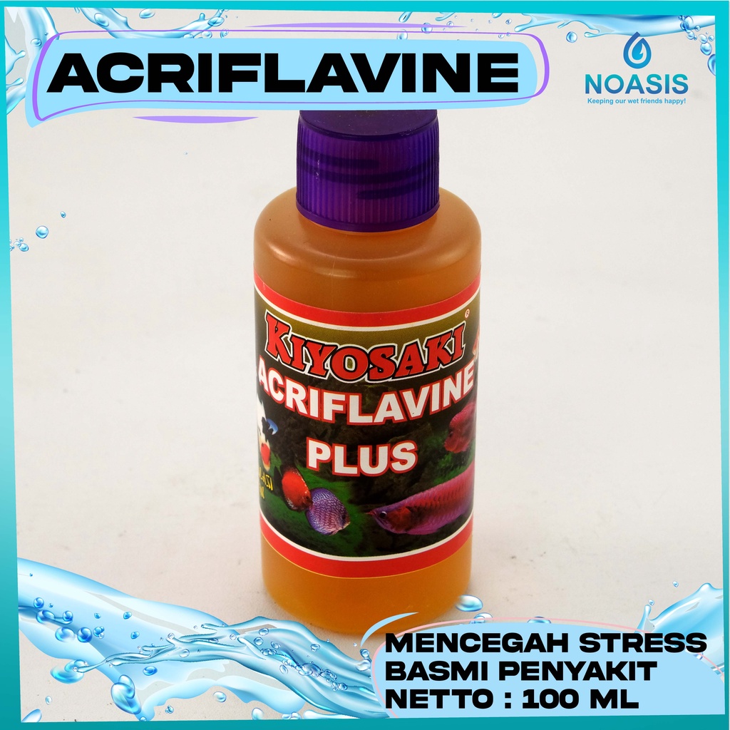 OBAT IKAN HIAS ACRIFLAVINE PLUS KIYOSAKI 100 ml