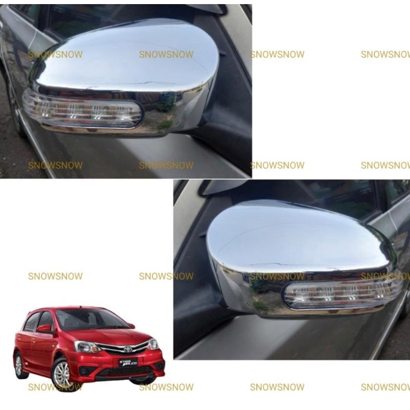 Cover Spion Toyota Etios Lampu LED Chrome