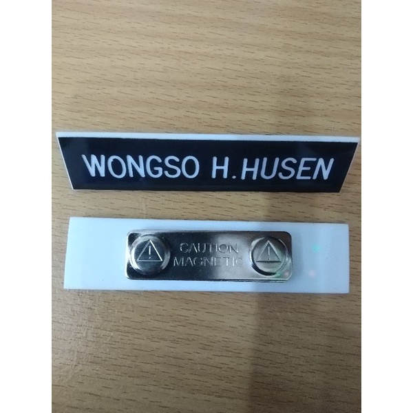 

nama dada, papan nama, name tage magnet PNS
