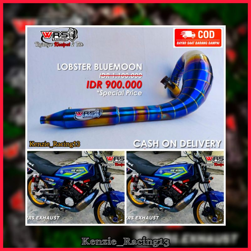 Knalpot Rx King Rx Special Lobster Bluemon Original Wrs Exhaust Bayar Ditempat