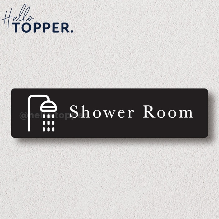 

Akrilik Sign Board Label UV Print - Shower Room