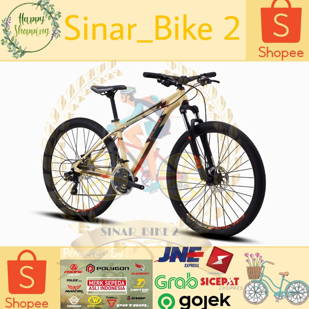 Sepeda Gunung 27,5Inch Polygon Cascade 3 Alloy Garansi Frame 5Tahun (Ekspedisi)