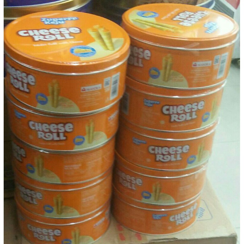 ZUPERRR KEJU CHEESE ROLL KALENG182 GRAM