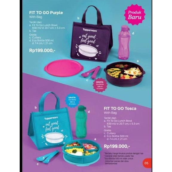 Tempat Makan Set Tupperware Lunch Box Set Botol Minum
