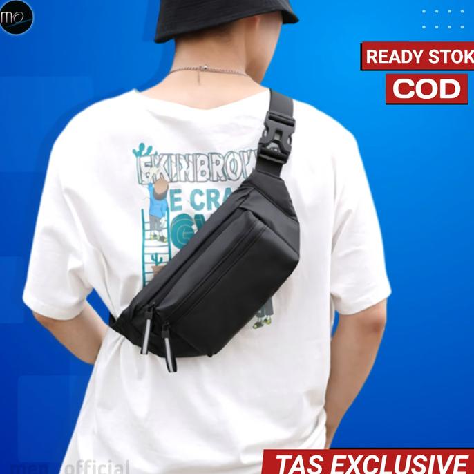 Tas Selempang Samping Wb Pria Waterproof Anti Air Cowok Pria Terbaru