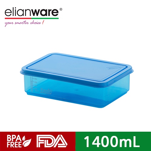 Elianware Food Case Rectangle BPA Free Toples Kotak Makanan 1400ml 2800ml 4000ml E-1394 E-1395 E-1396