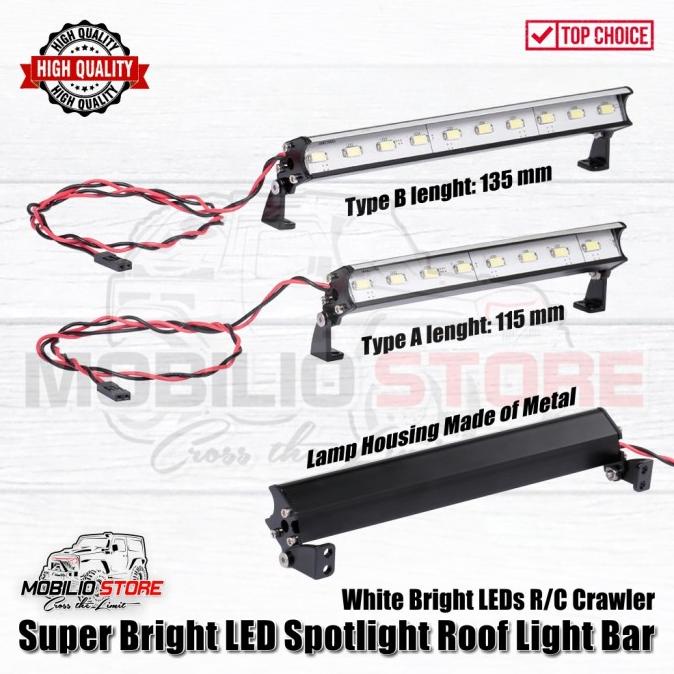 LED Roof Light Bar Spotlight Super Bright Lampu Sorot Atap RC Crawler