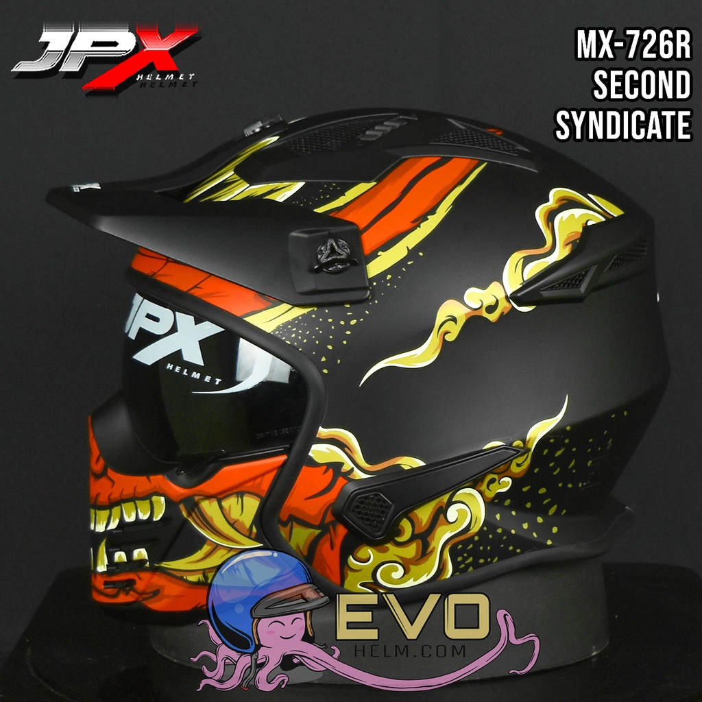 HELM JPX MX726R R06 SECOND SYNDICATE MOTIF BARONG - TERBARU ORIGINAL JPX MX-726R R 06 BARONG