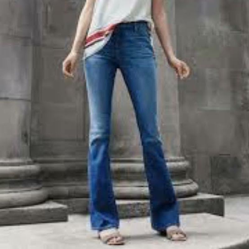 ann taylor loft high rise flare.jeans
