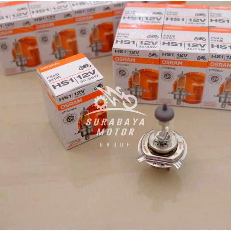 Lampu depan bohlam motor Hs1 h4 Vixion Verza Osram 35W