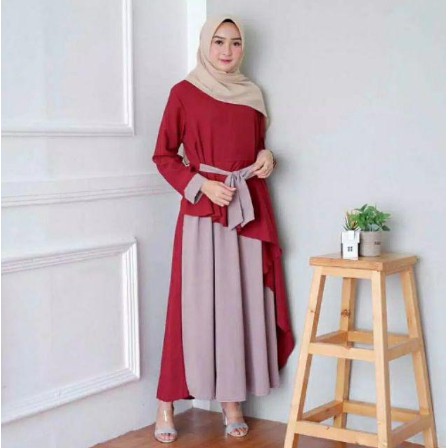 TRAND TERBARU 2022 GAMIS REMAJA ANAYA NADIN Olala Maxi Size S M L FH01 / Aina Remple Maxi / Moscrepe