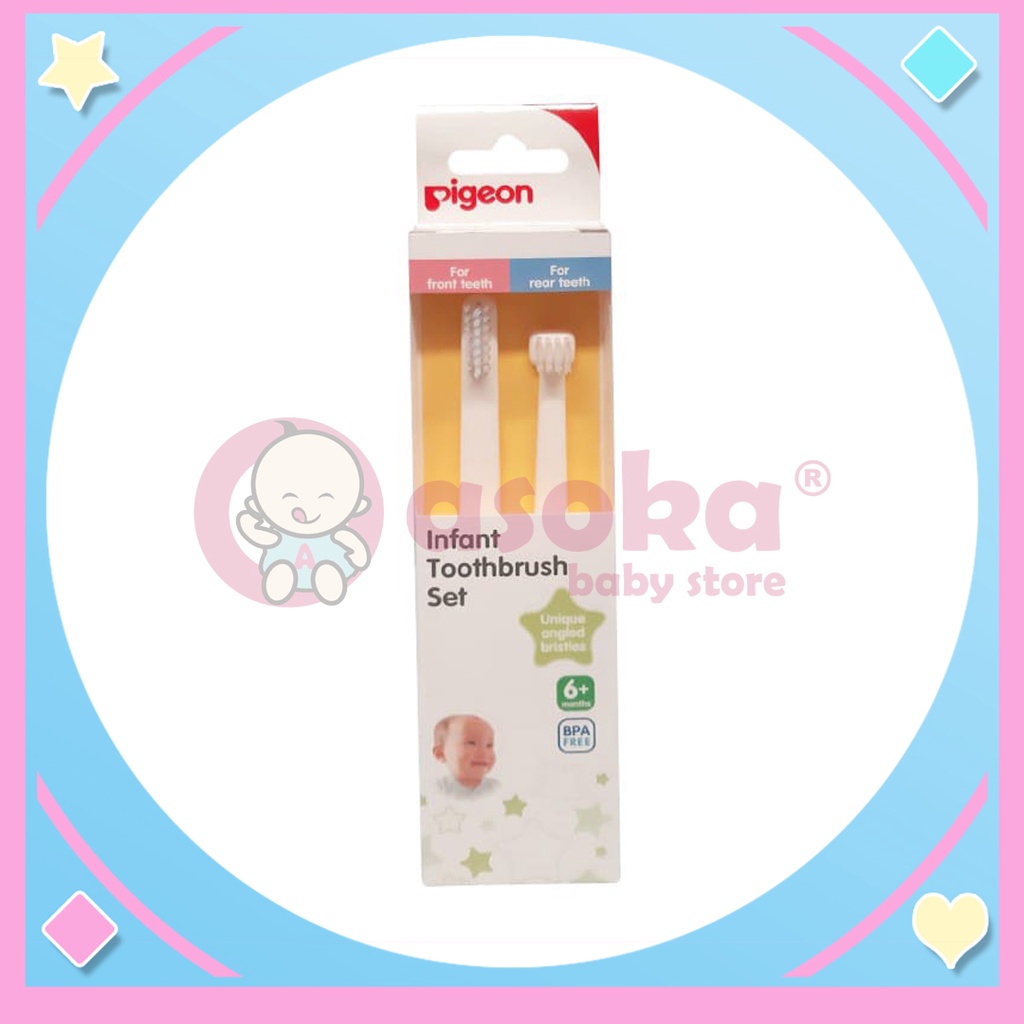 Pigeon Infant Toothbrush Set - Sikat Gigi Bayi ASOKA