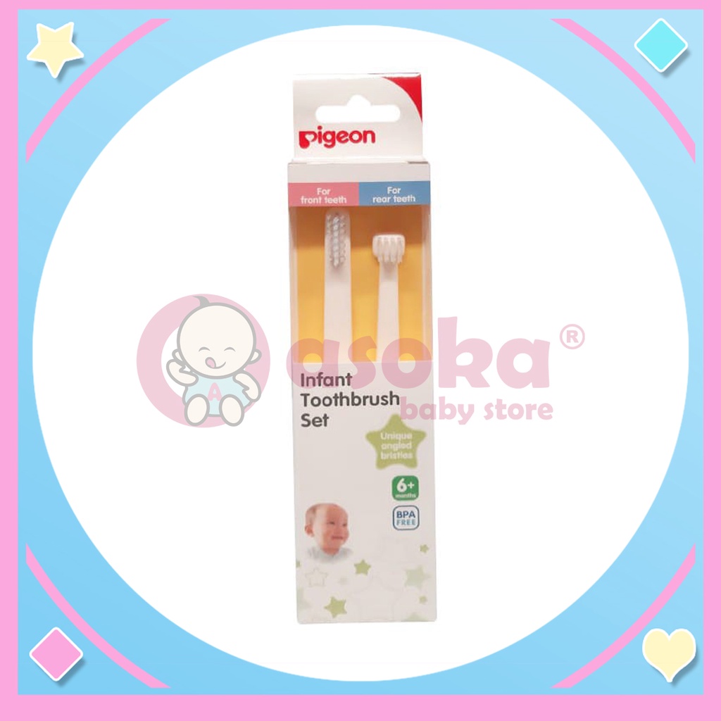 Pigeon Infant Toothbrush Set - Sikat Gigi Bayi ASOKA