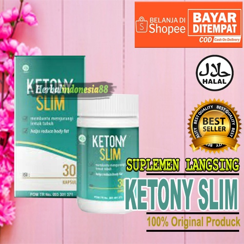 ( BISA COD ) KETONY SLIM HERBAL - OBAT PELANGSING ALAMI - DIET HERBAL KETONY SLIM 100% AMAN