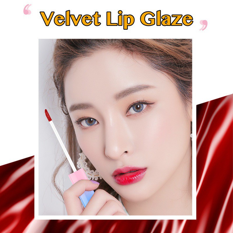 GIRLSNEED77 - LAMEILA 1011 BLUEPINK VELVET LIP GLAZE - Lipstick Murah - Lipstik Cair - Lip Tint BISA GROSIR ECERAN BERKUALITAS Girlsneed Medan