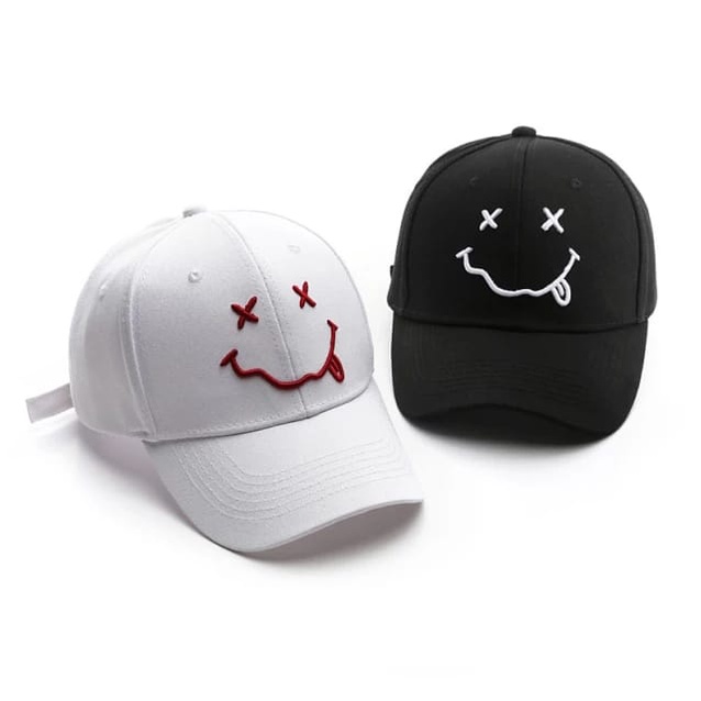 TREND TOPI BASEBALL SMILE TERBARU DAN TERMURAH KUALITAS BAGUS