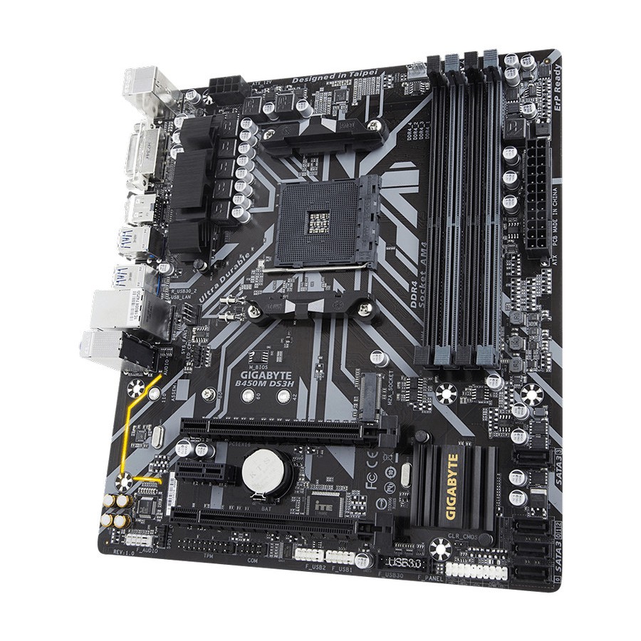 GIGABYTE B450M S2H Socket AM4/AM4+, SATA 3