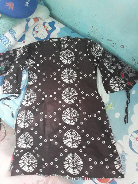 Batik Tunik Shibori Baju Kekinian Untuk Kondangan Atasan Wanita