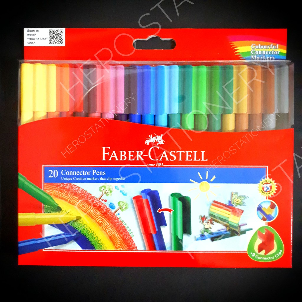 

Connector pen faber-castell 20 warna