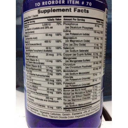 ABC Plus Multivitamin & Multi-Mineral - 100 Kaplet Puritan's Pride