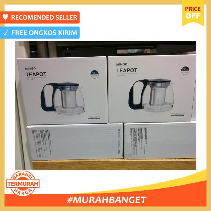 Miniso Teapot 700 Ml - Dapur - Coffee Maker