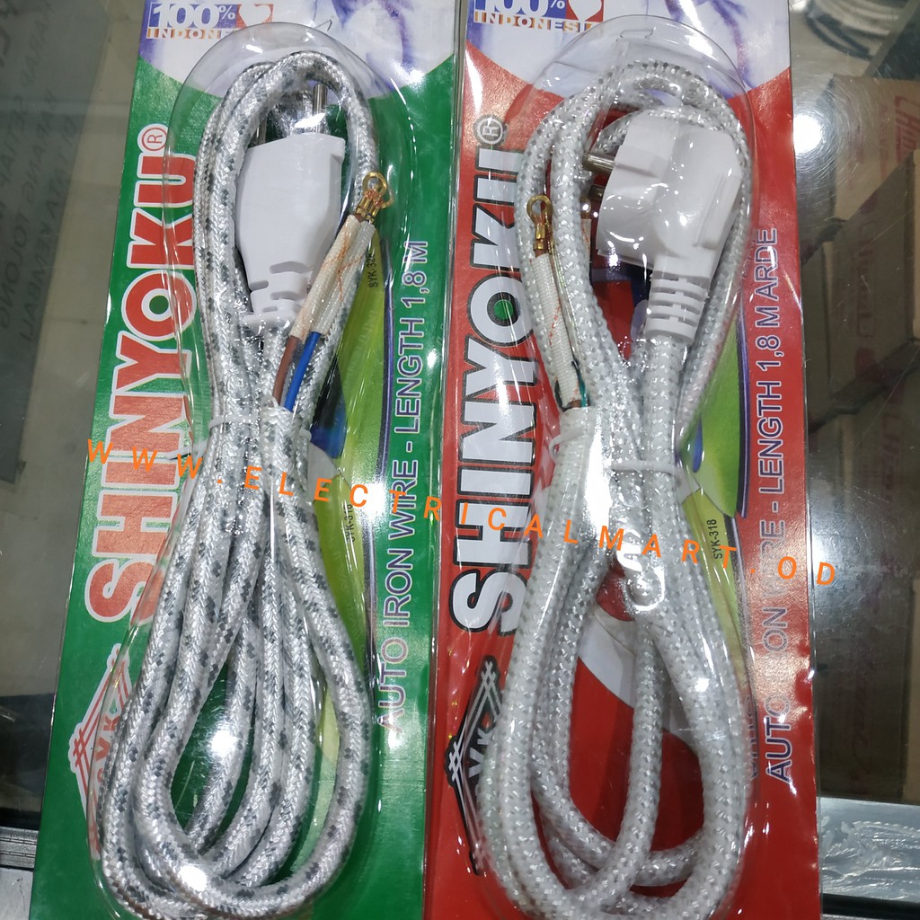 Kabel Setrika Arde ISI 2 ISI 3 Kabel Panjang 1.8 Meter SNI Setrika Philips Maspion Cosmos Panasonic