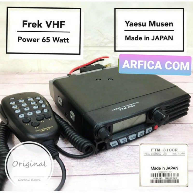 RADIO RIG YAESU FT 3100 FULL PAKET ANTENA MOBIL M150 BREKET KABEL TEPLON