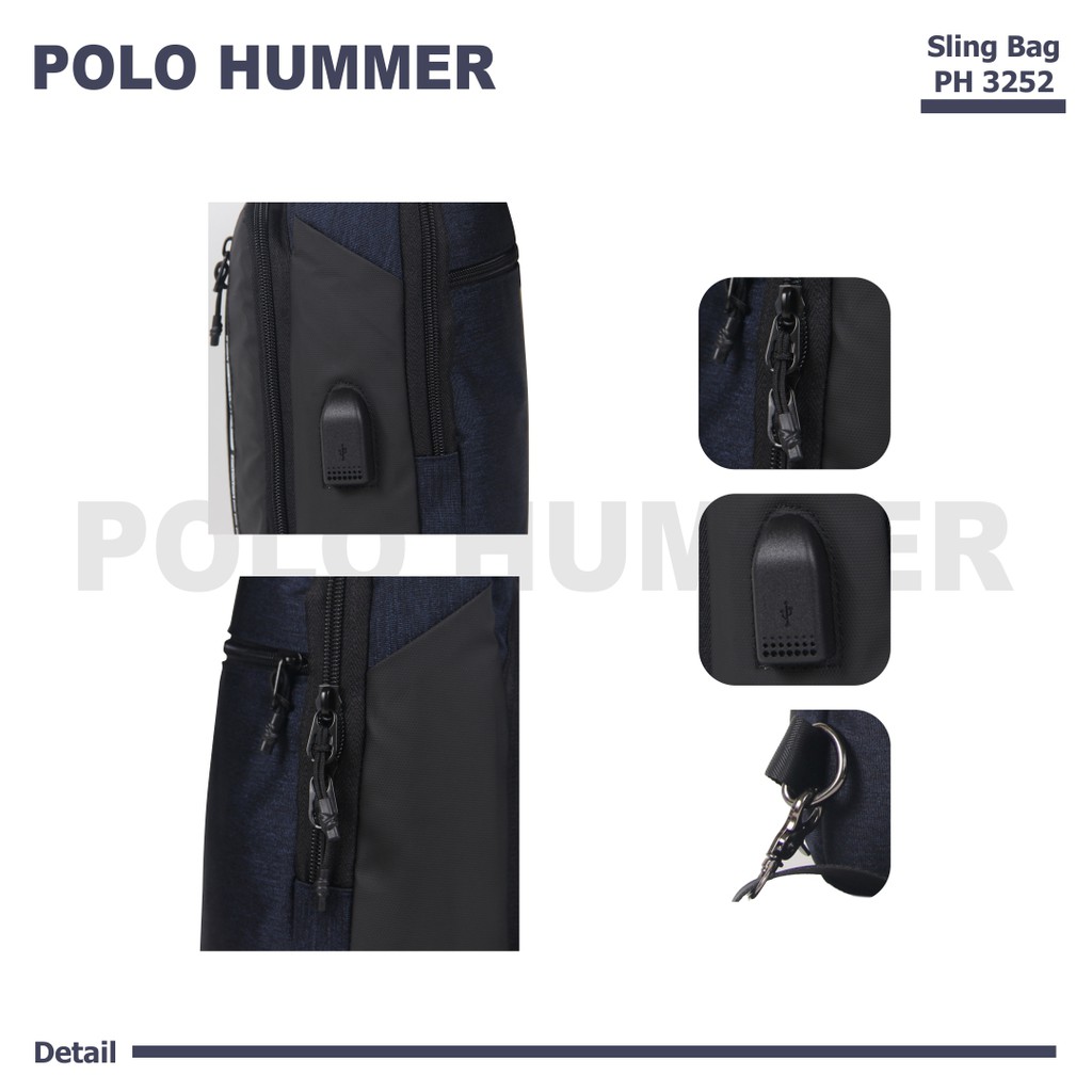 Tas Bahu Crossbody - Tas Dada Selempang Import POLO HUMMER