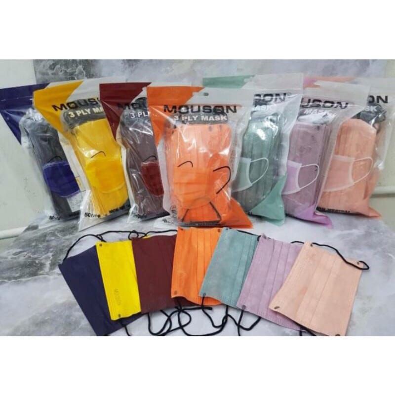 masker MOUSON warna non medis isi 50