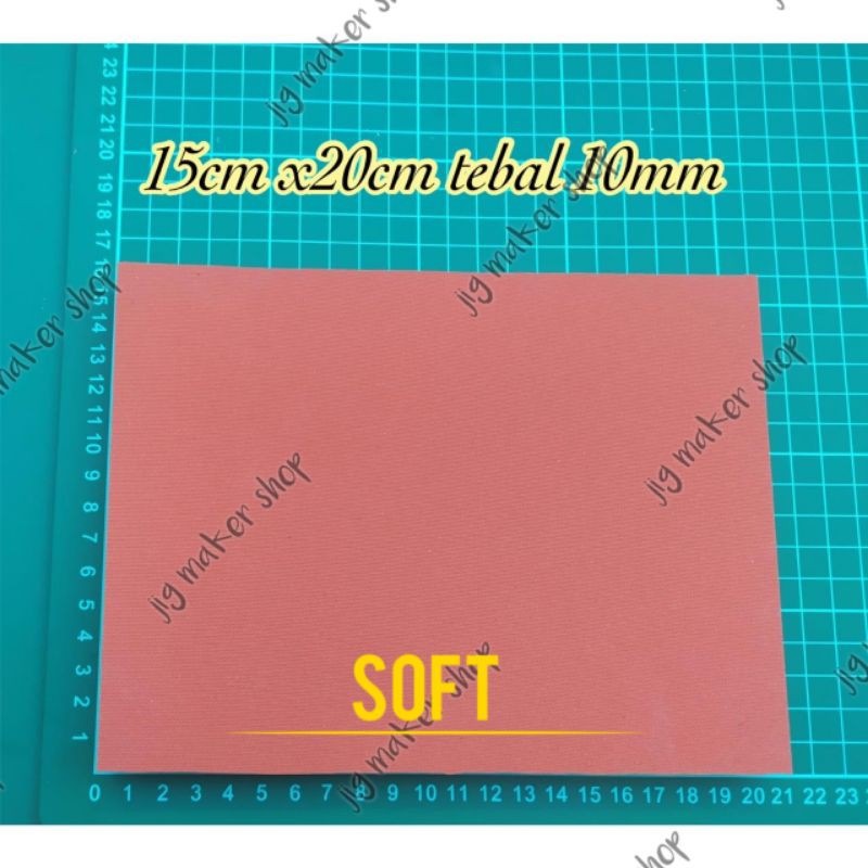 karet press hot stamping foil lure/ sponge tahan panas 15cm x20cm- tebal 10mm SOFT/ LEMBUT