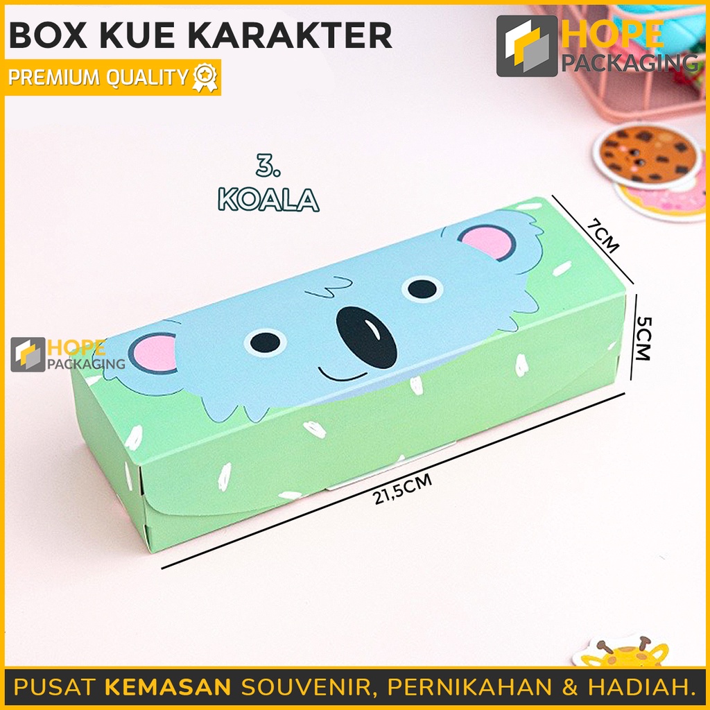 Paperbag motif pattern Box Kue Karakter / cake box seri 2 / Dus Brownies / packing Souvenir