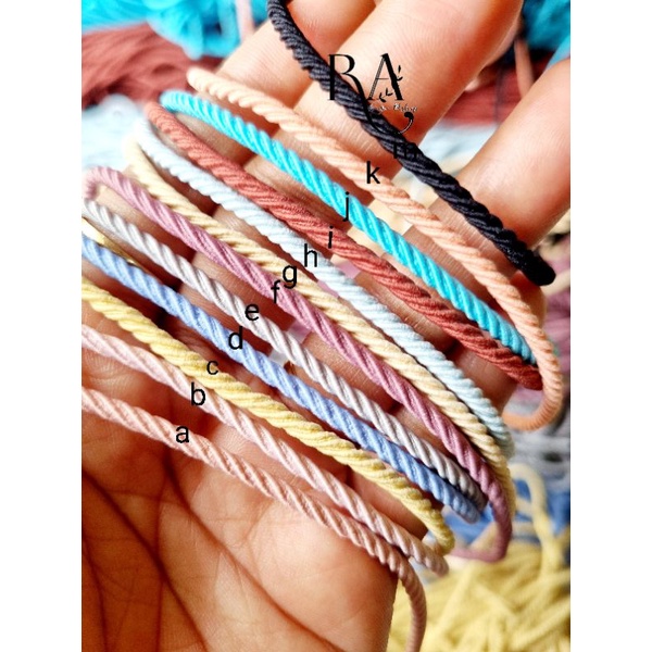 Tali karet Masker Ulir 1 meter Tali Karet Gelang