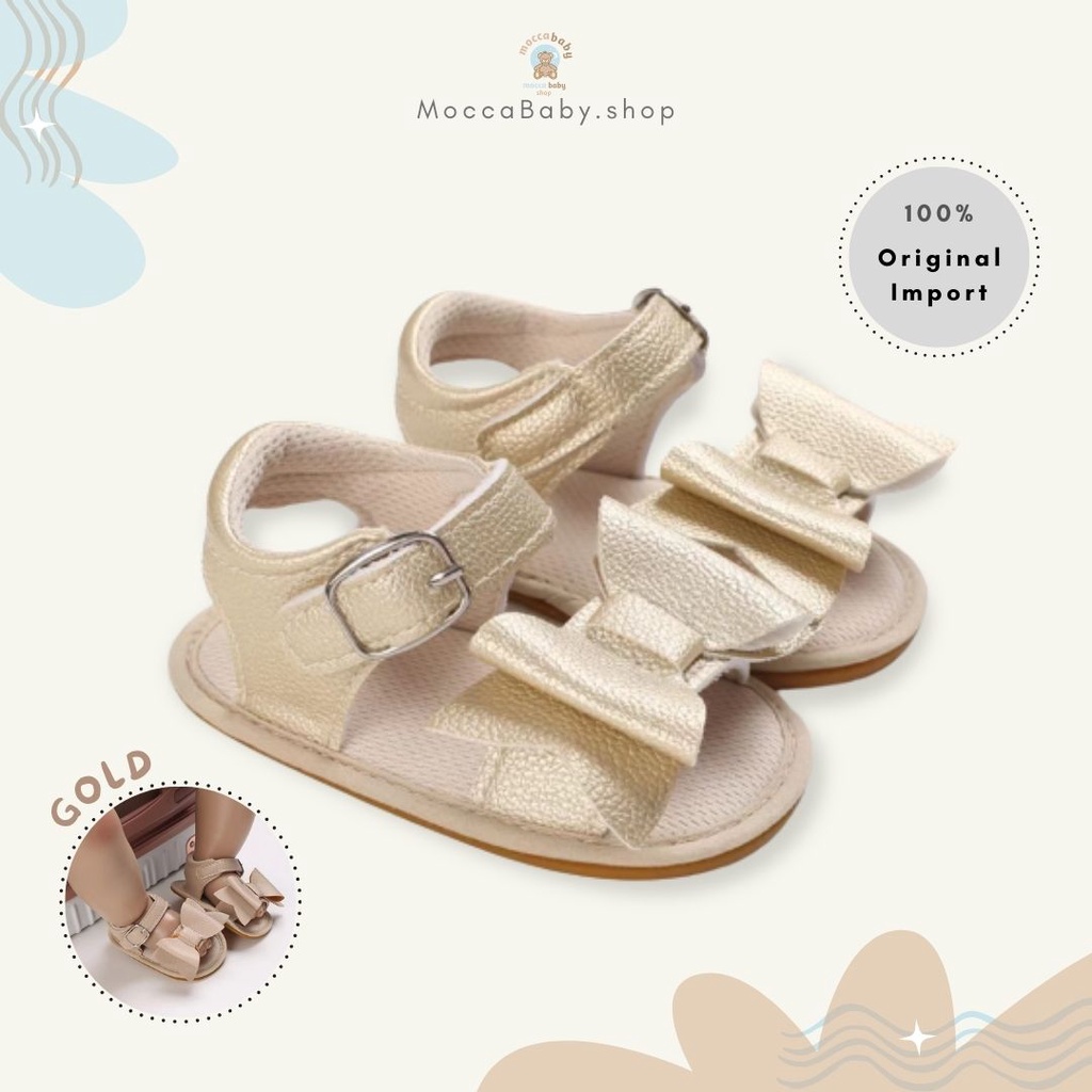 MBSS - PREWALKER Sepatu Anak Bayi Baby Shoes Sandal Casual Socks Anti Slip Bahan Import / KEISA PITA