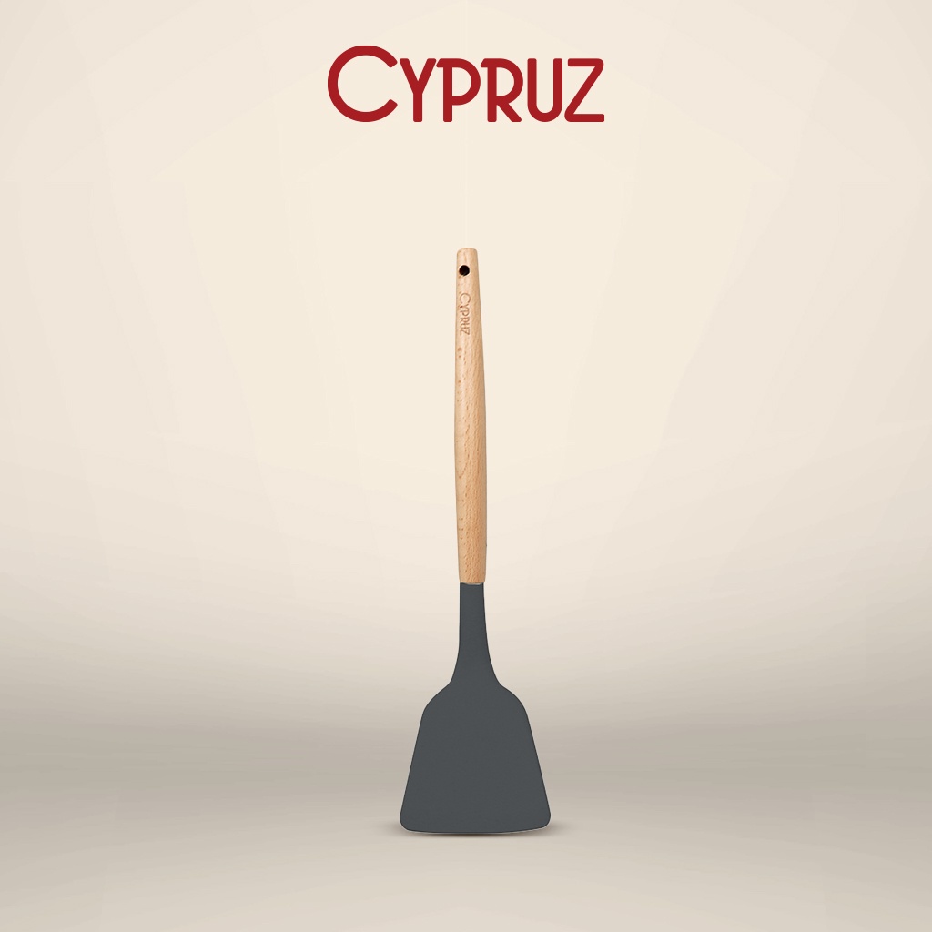 Cypruz Spatula / Solid Turner Silicone Abu-abu AM-0930-AU