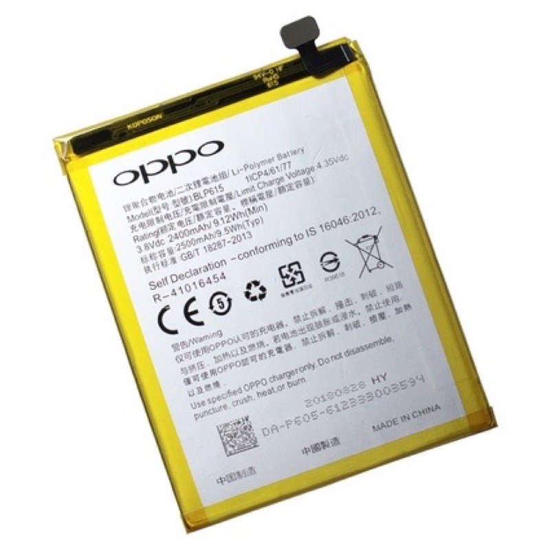 Baterai Hp OPPO NEO 9 / A37 / A37F / BLP615 Original / Batre battery Batrai Ori OEM