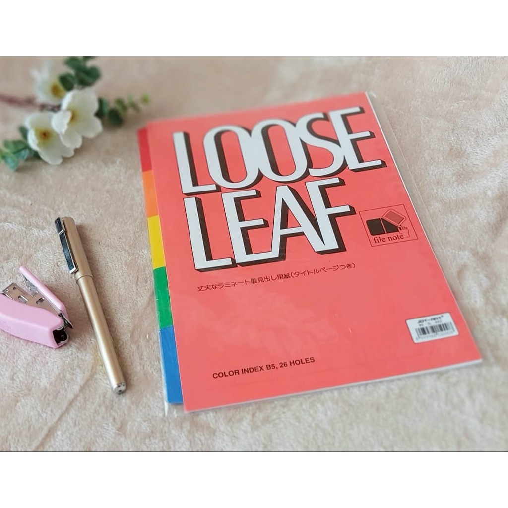 

DIVIDER INDEX JOY-ART B5 8 PAGES/PEMBATAS LOOSE LEAF B5 8 PAGES