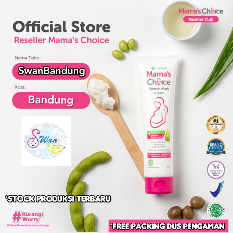 Stretch Mark Cream Mama's Choice untuk Ibu Hamil dan Menyusui (Solusi Perut Gatal dan Strech Mark)