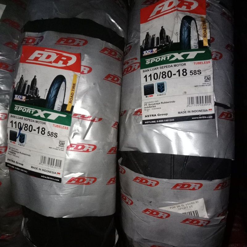 Ban FDR Sport XT ukuran 90/80-18,110/80-18