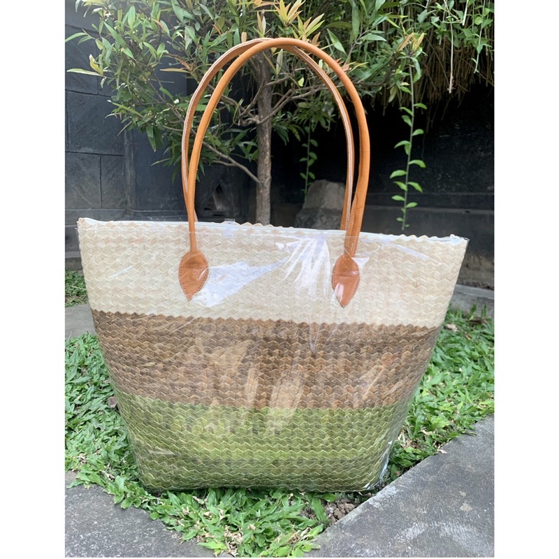 Tas Anyaman Lontar Bali Sisik / Tas Anyaman Bali / Tas Bali