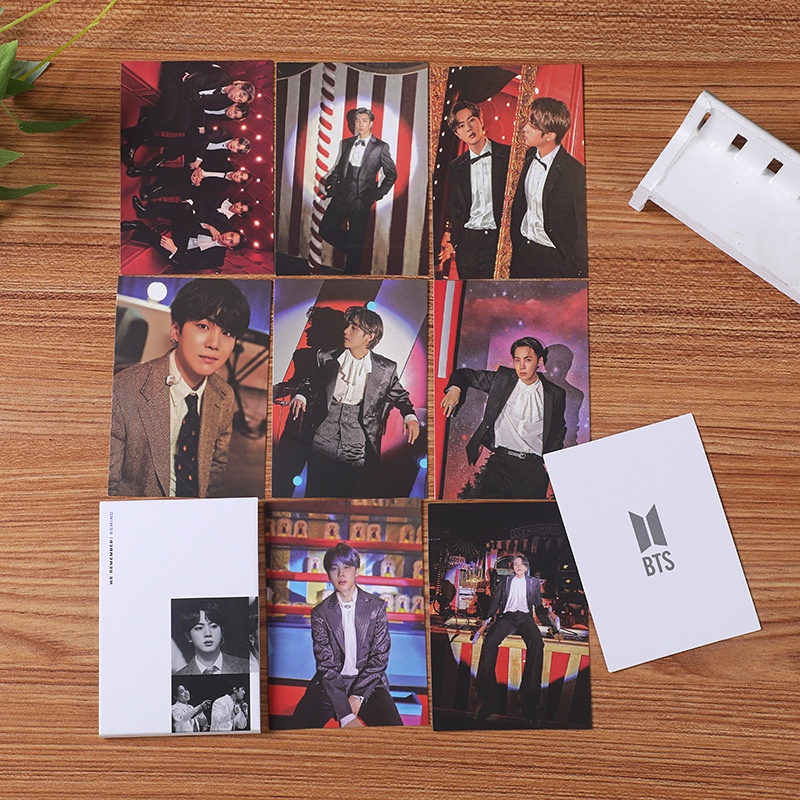 8 / 9pcs / set Kartu Foto BTS OFFICIAL Untuk Koleksi Penggemar