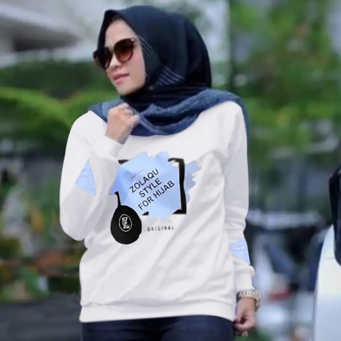 COLLECTION COOLS - BAJU ZOLAQU SF HIJAB WANITA KEREN TERBARU-KAOS DISTRO LENGAN PANJANG CEWEK TRENDY KEKINIAN DAN TERLARIS